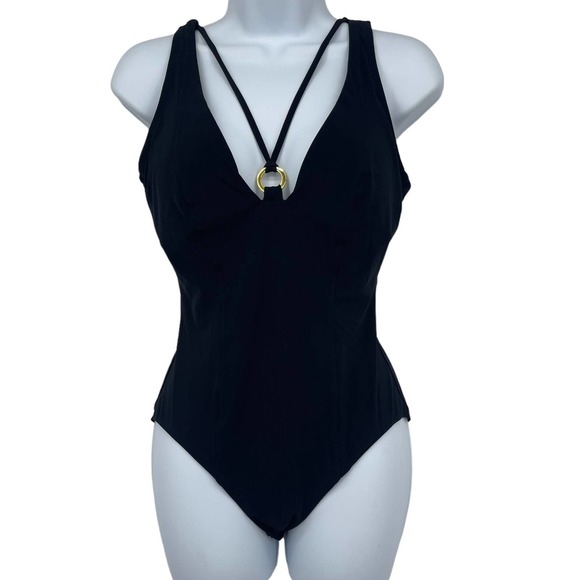Amoressa Miraclesuit One Piece Swimsuit Black Womens Put A